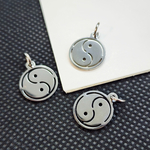 Подвеска Инь Янь, сталь, 14мм, штучно