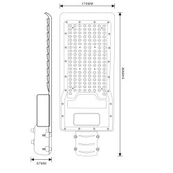 Светильник уличный светодиодный ЭРА SPP-502-0-50K-120 120Вт 5000К IP65 КСС Ш | Уличные консольные светильники