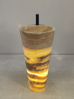 Раковина напольная из оникса Yellow ON-61357 (45*45*90)