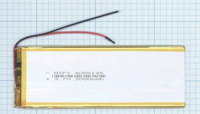 Аккумулятор Li-Pol (батарея) 4*55*145мм 2pin 3.7V/3000mAh