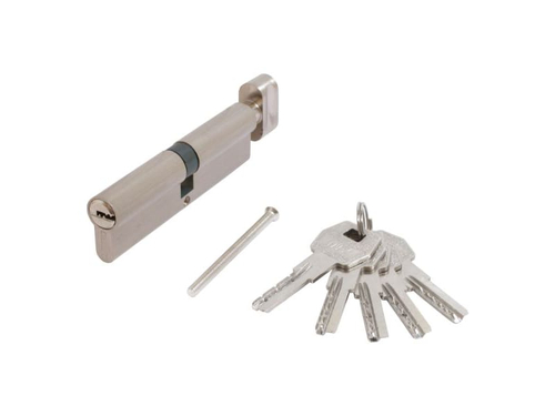Цилиндр. механизм Стандарт MAX 110 (55*55В) SN 5кл перф.ключ/верт. никель матовый