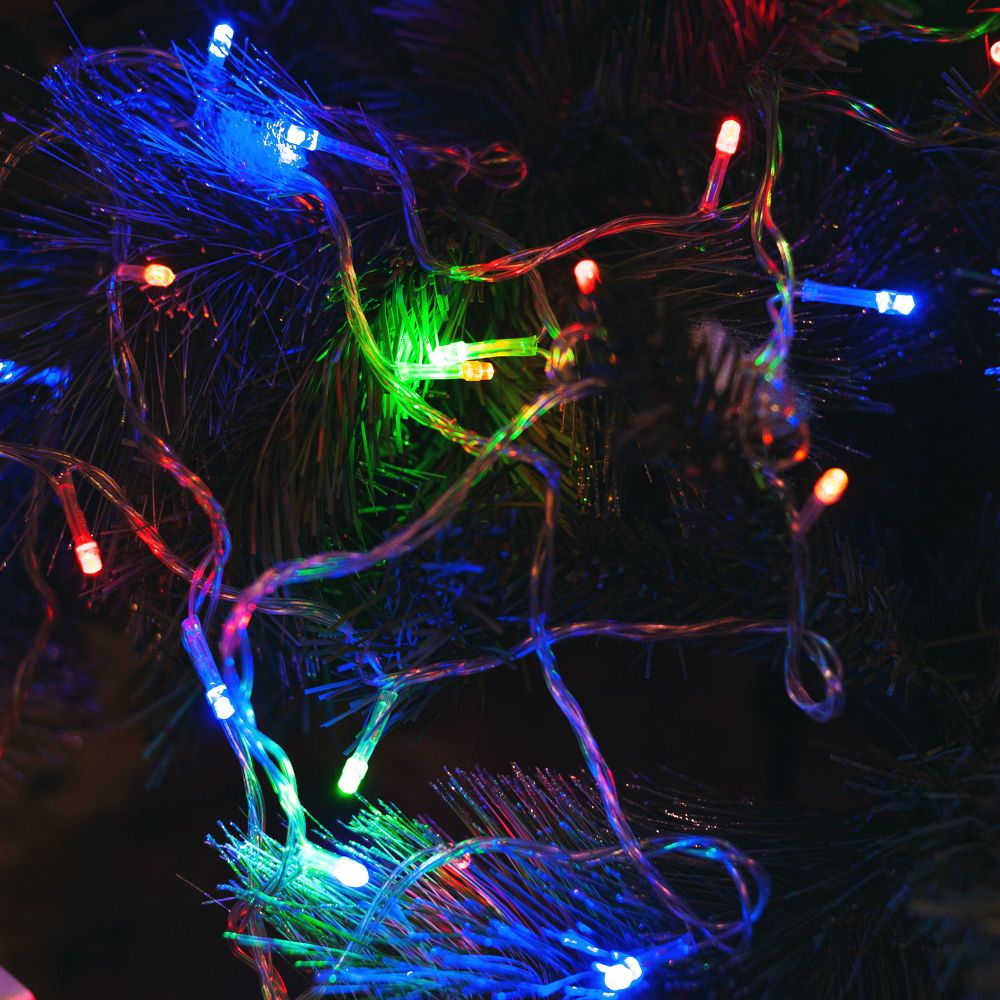 ULD-S0280-020-DTA MULTI IP20 Гирлянда светодиодная с контроллером. 20 светодиодов. 2.8 м. разноцветная. IP20. провод прозрачный.