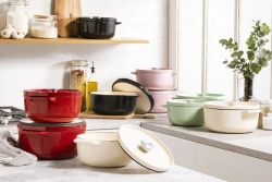 KitchenAid Чугунная кастрюля 26 см 5,2 л розовая