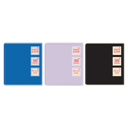 Innova Q4505292 Фотоальбом в ассортименте (3 дизайна) 500 фото 10*15 Однотонные фотоальбомы , карма