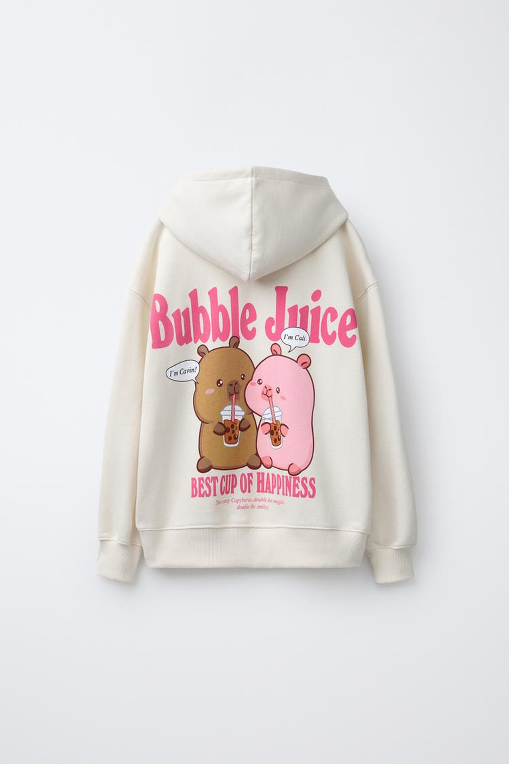 ZARA ХУДИ КАПИБАРА CAPYFUN ©, ЭКРЮ