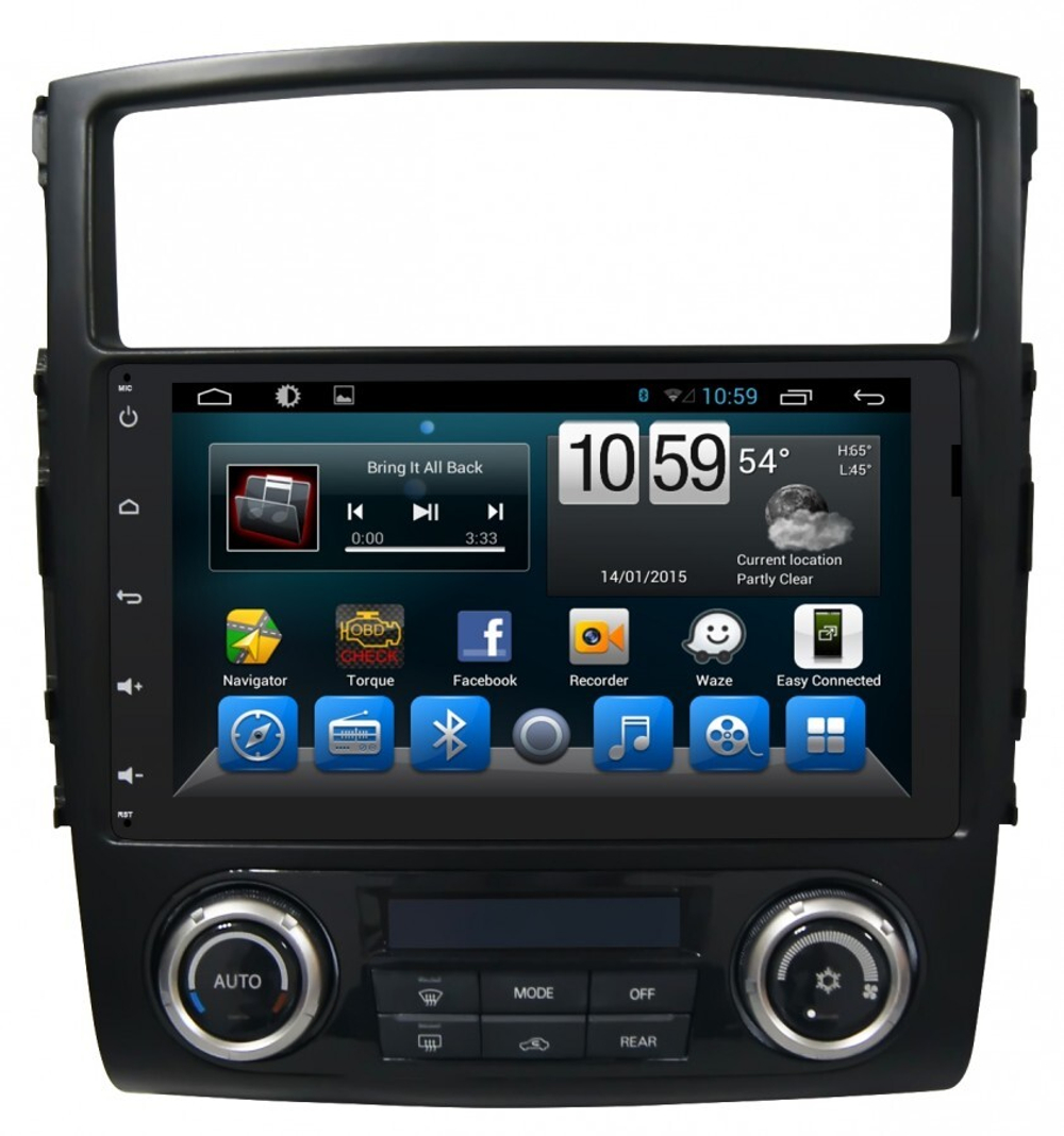 Магнитола Mitsubishi Pajero 4 2006-2022 - Carmedia KR-9050-S10 Android 10, ТОП Процессор, 4ГБ-64ГБ, SIM-слот