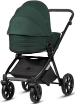 Детская коляска Tutis Mio 3 Plus Essential New 4 в 1 с автокреслом Elo Lux EduSky Black и базой 1622240 Pacific Green