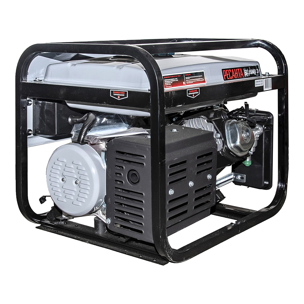 Электрогенератор бензиновый однофазный Ресанта БГ 11000 Э