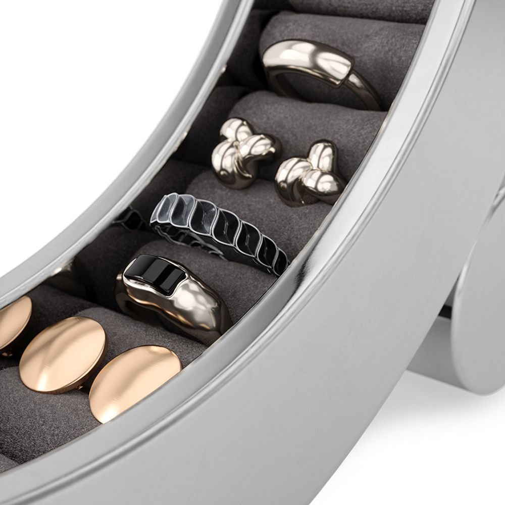 Органайзер для украшений Ferris, Ø19 см, хром