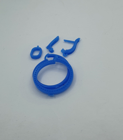 Восковка серьги (Ø 1.00 мм - 72 шт. Кабошон 6.50 х 5.00 мм - 2 шт., 12 деталей)