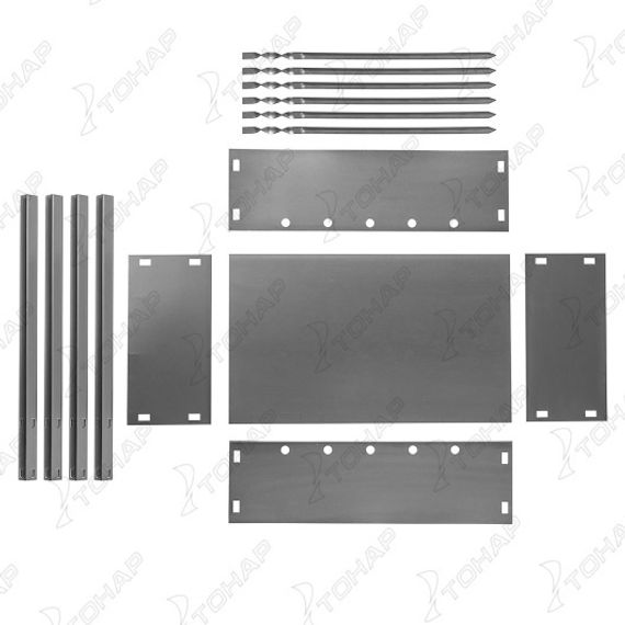 Мангал сборный Helios Light 400x240x400мм, 6 шампуров, сталь 0,4мм (HS-МC.03-Э-1) Helios (0)