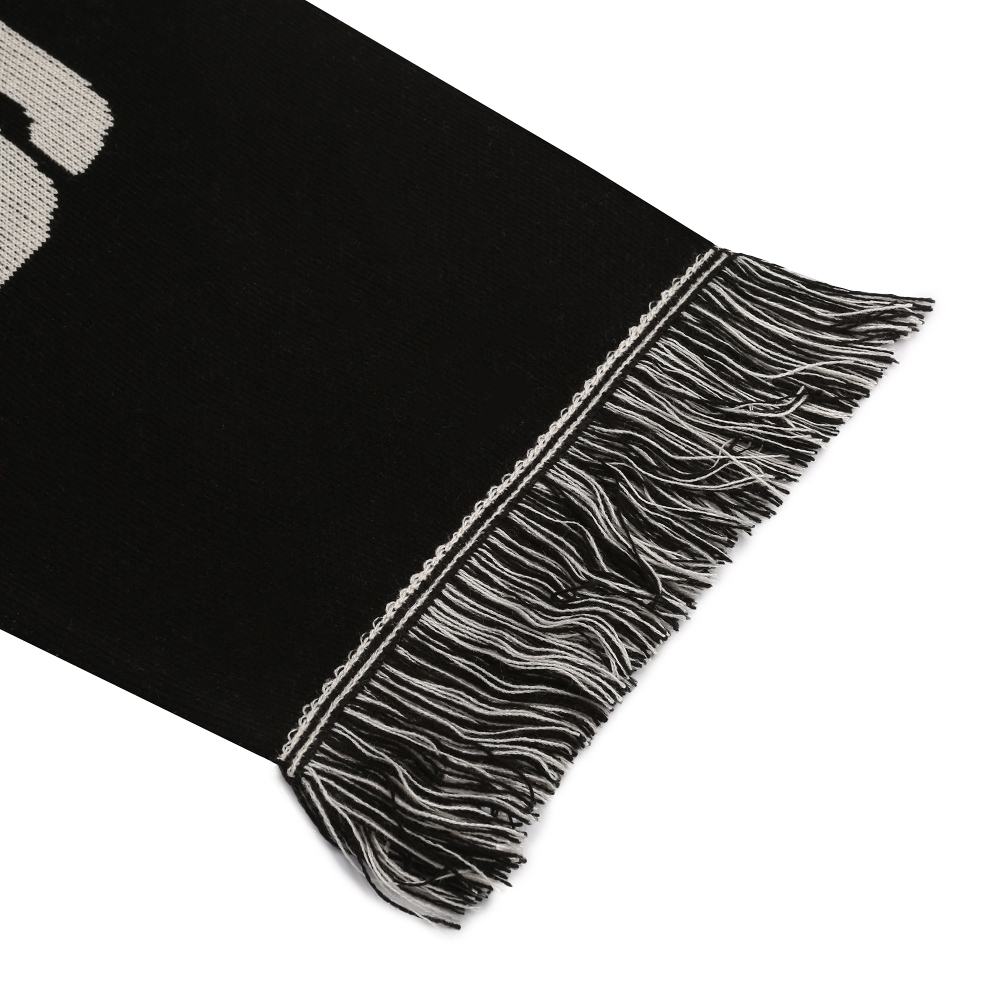 PP "LOGO" SCARF (DIRTY WHITE/BLACK)