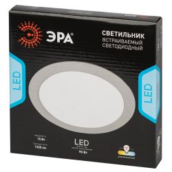 Светильник светодиодный встраиваемый ЭРА LED 17-15-4K круглый 15Вт 4000К