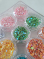 Набор глиттера в баночках "Звездочки"