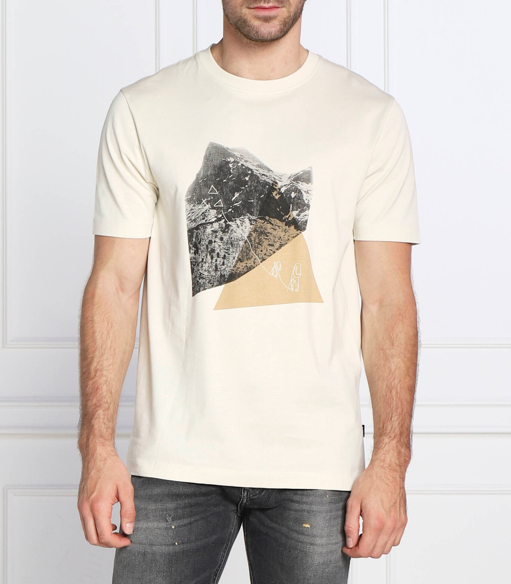 футболка tiburt 324 BOSS BLACK - бежевый(50479247)