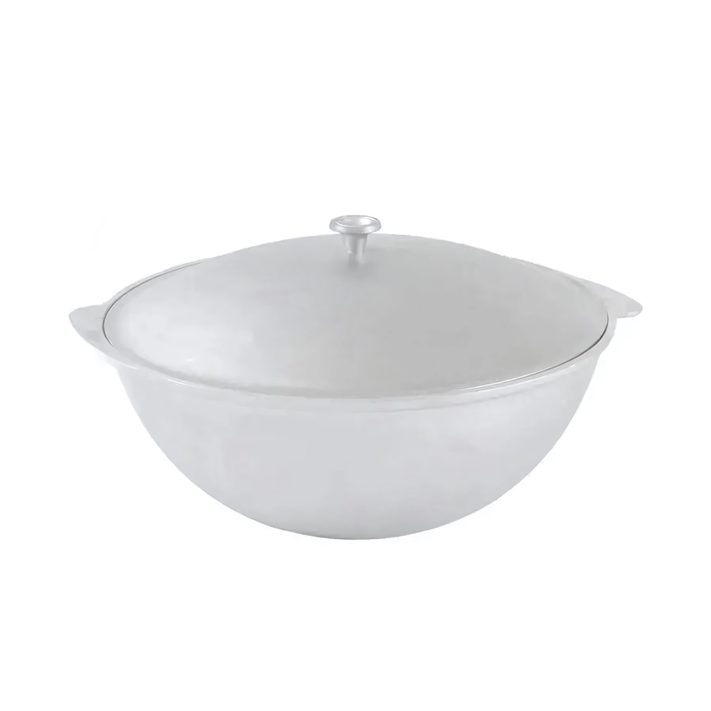 Казан алюминиевый для плова с крышкой 4,5л