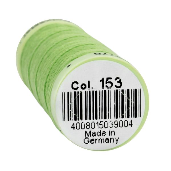 Нитки отделочные Gutermann Top Stitch 30 (30 метров), 5 кат. | 153 салатовый