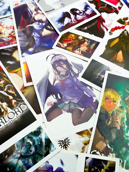 Набор открыток, карточек и наклеек "Повелитель / Overlord", 188 предметов