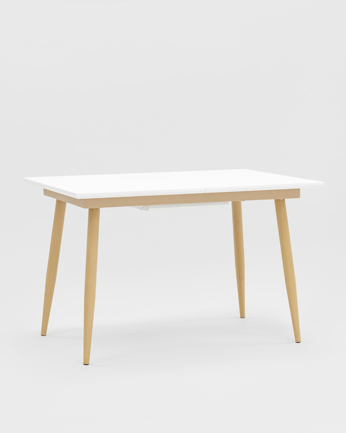 Стол обеденный Стокгольм раскладной 120-160*80 белый