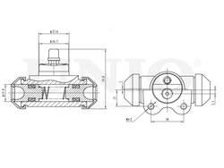 Цилиндр тормозной колесный UNIO BRC-20555