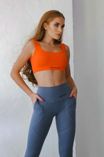 Женский топ Gantelka Base с чашечками Orange