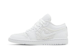 Кроссовки Jordan Air Jordan 1 Low Quilted "Triple White" (Женская размерная сетка)