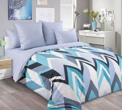 Постельное белье перкаль 2-спальное с Евро Энди 1