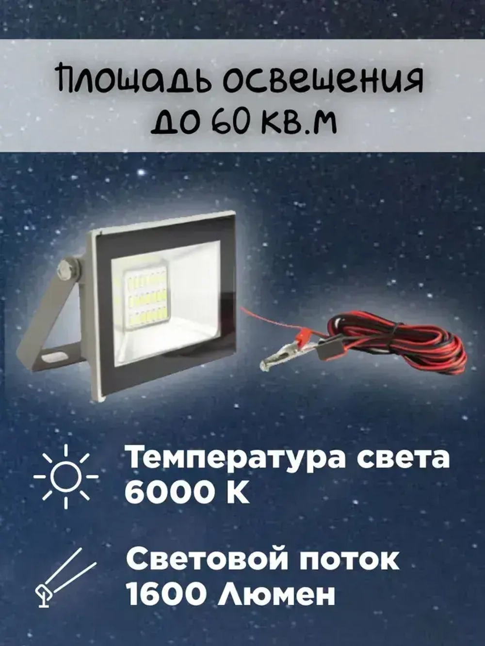 Прожектор 20 Ватт 12 Вольт