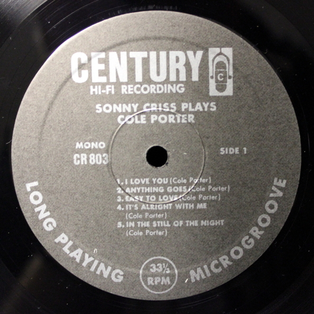 Sonny Criss / Sonny Criss Plays Cole Porter (LP)