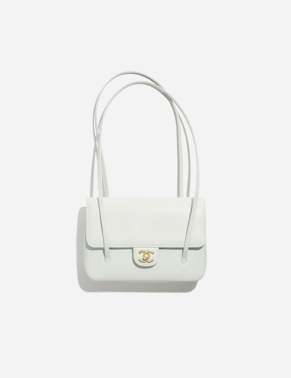 Сумка Chanel Small Flap Bag Grained Shiny Calfskin & Gold-Tone Metal "Light Green"