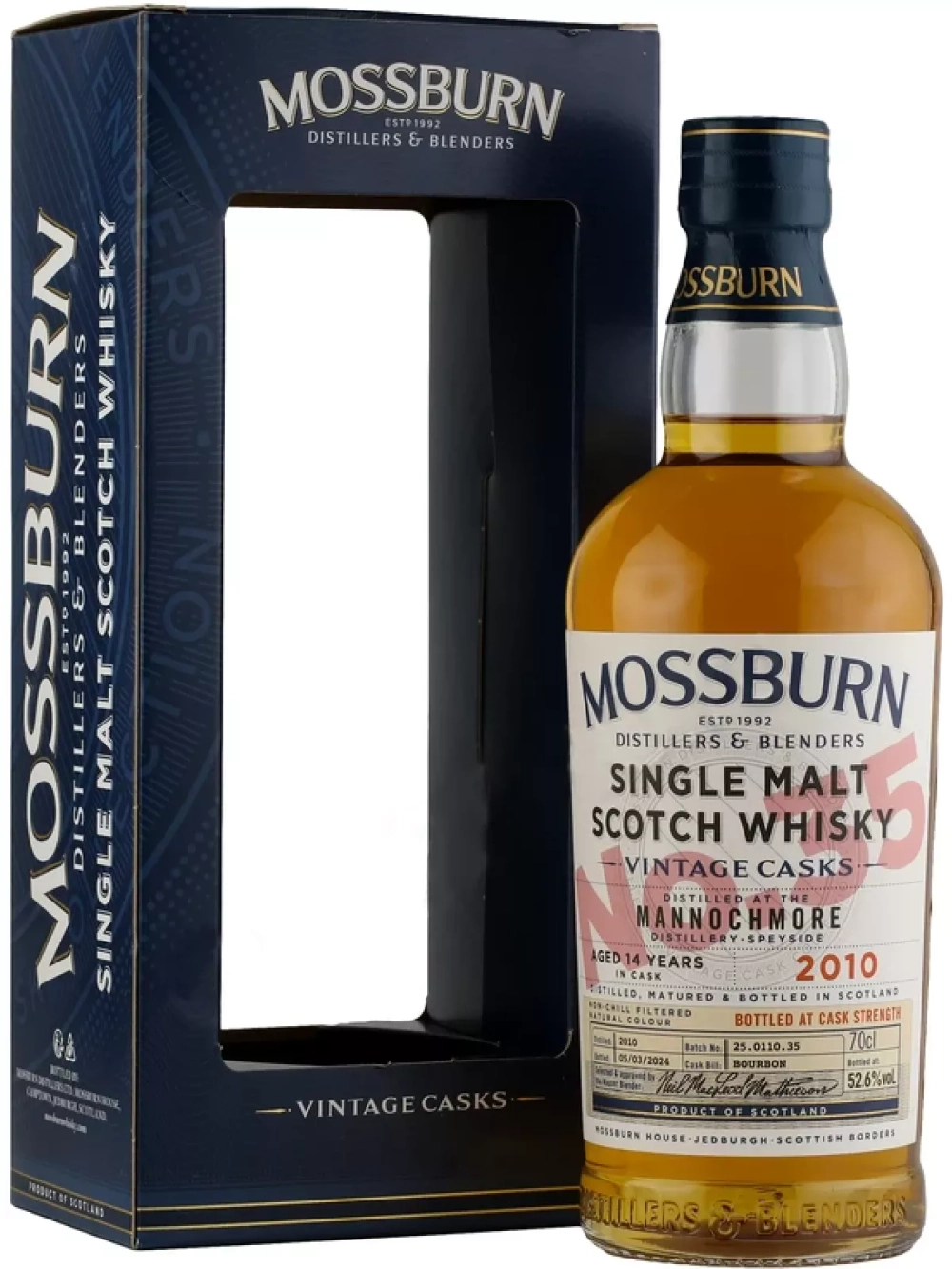 Виски Mossburn Vintage Casks No.35 Mannochmore 2010, 0.7 л.