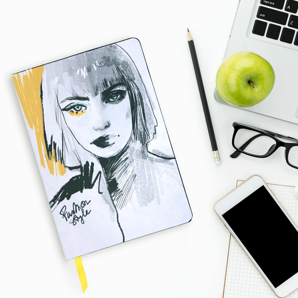 Блокнот А5 (143x210 мм) BRAUBERG VISTA "Fashion Style" под кожу гибкий 80 л. (2 штуки в упаковке)