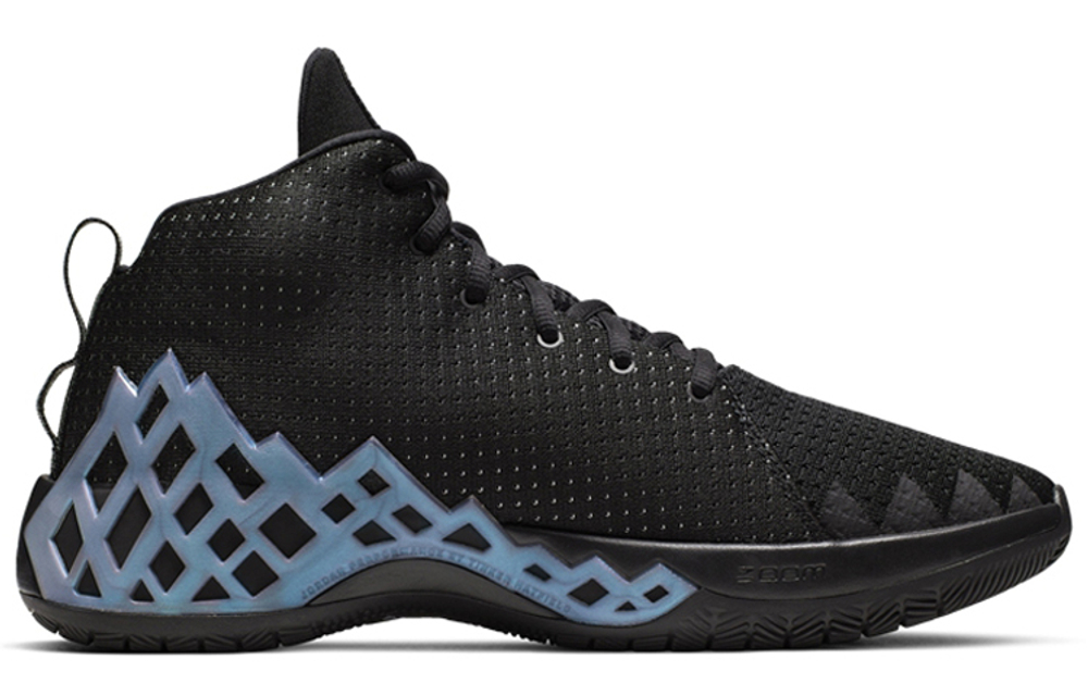 Jordan Jumpman Diamond Mid Black Metallic Silver