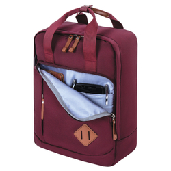 Рюкзак BRAUBERG FRIENDLY универсальный с длинными ручками, бордовый, 37х26х13 см, 270090