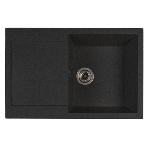 Мойка ML-GMS107 СТАНДАРТ с крылом, черный (308), 770*493*190мм
