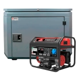 Генератор бензиновый SUNREKA G3500EAX с кожухом Geon 1200 RAL 7024