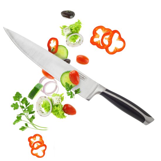 Нож кухонный "Шеф-повар" Kamille КМ-5120 (лезвие 20 см; рукоятка 13,5 см) из нержавеющей стали