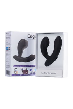 Стимулятор простаты LOVENSE Edge, силикон, черный, 11,4 см