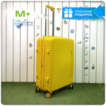 Средний чемодан Mironpan Model 74, Желтый, с расширителем