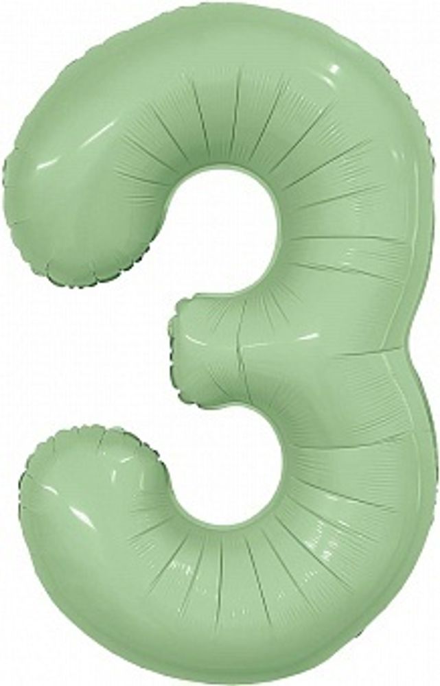 Р Цифра 3 Slim Олива (40&#39;&#39;/102 см)