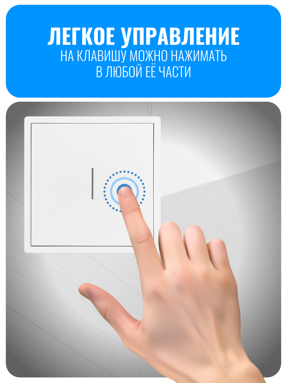 Умный кнопочный Wi-Fi выключатель Smart Aura серия COSMO