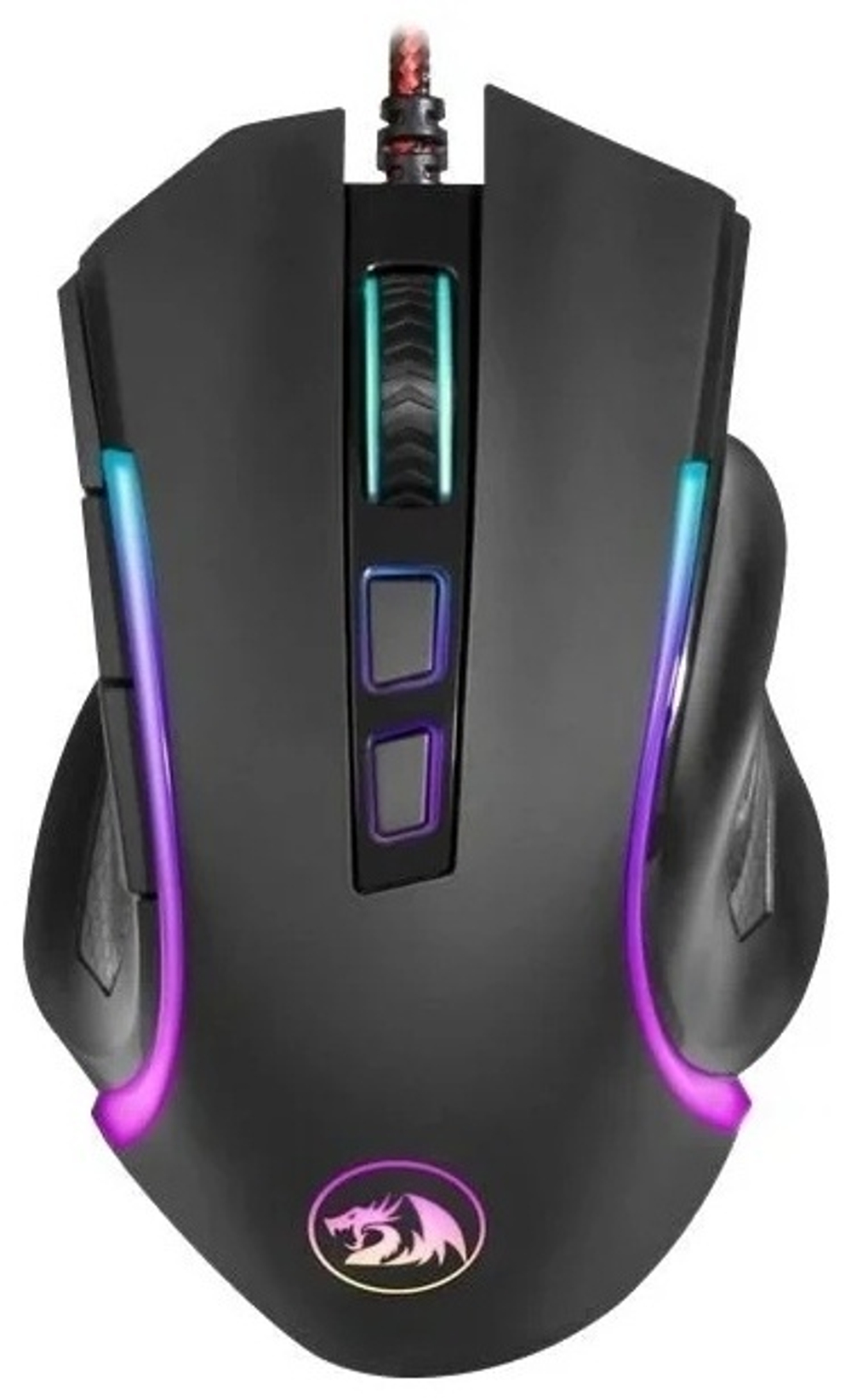 МЫШЬ ПРОВОДНАЯ ИГРОВАЯ ОПТИЧЕСКАЯ REDRAGON GRIFFIN (ЧЕРНЫЙ) USB, 7 КНОПОК, 800-7200 DPI