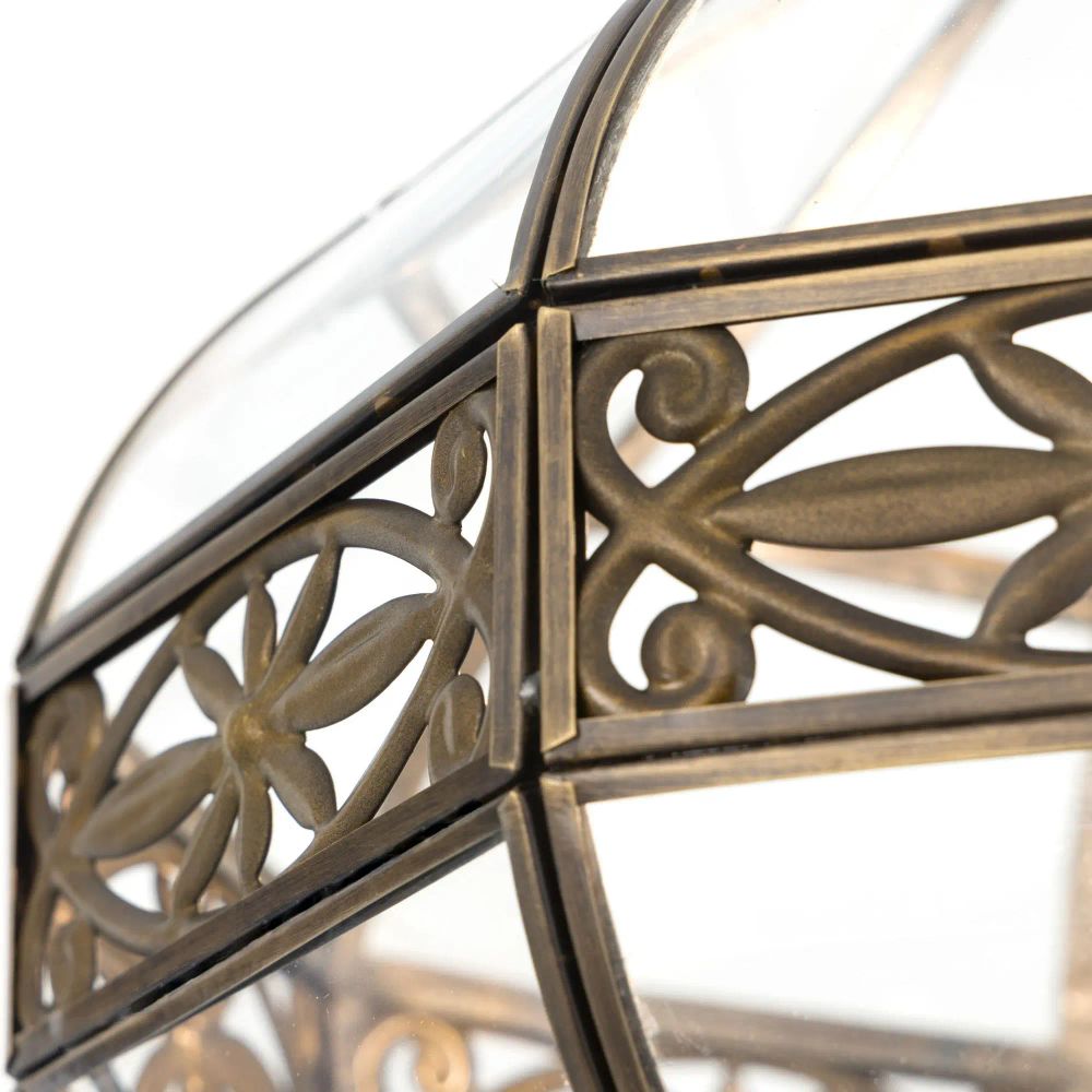 Citilux Гера-2 CL444210 Подвесной светильник витражный Бронза