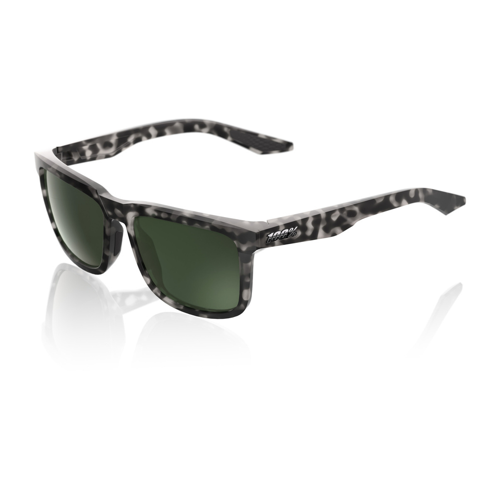 Спортивные очки 100% BLAKE Matte Black Havana - Grey-Green Lens