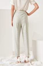 3961 Брюки женские (бирюзовая клетка)