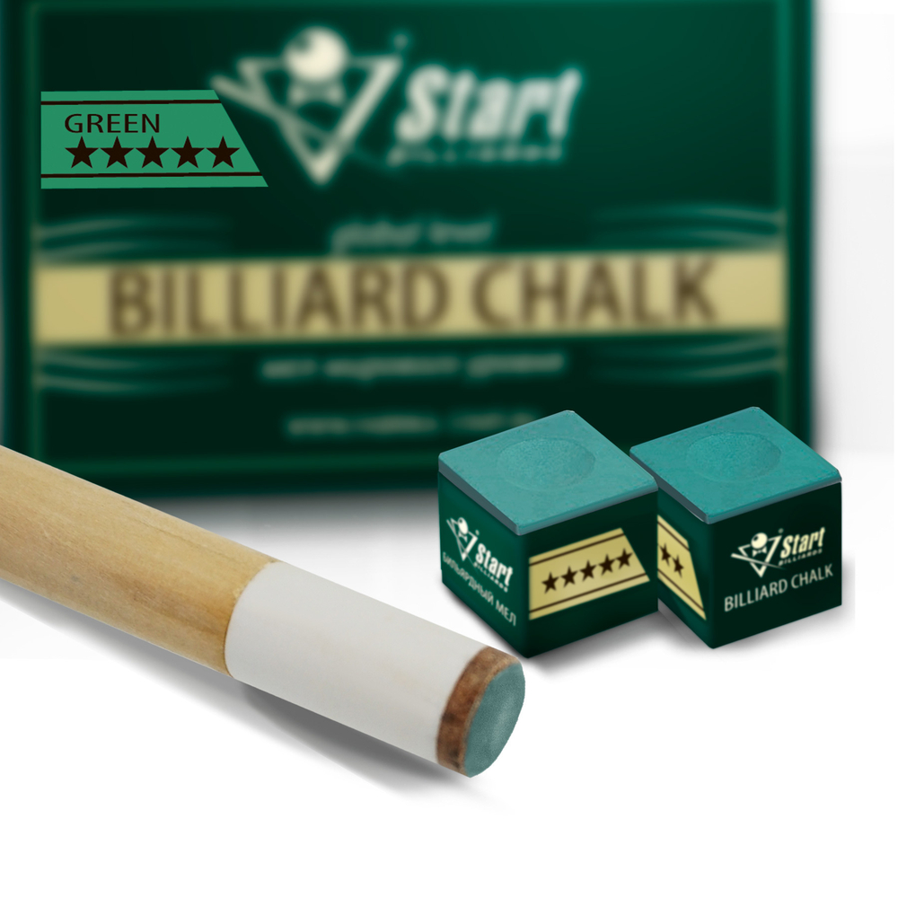 Мел Startbilliards 5 звезд зеленый (72шт)