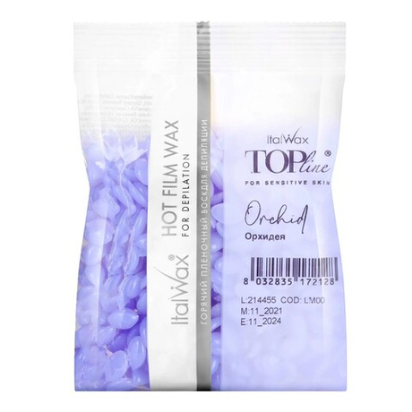 White Line/ItalWax Депилятор Воск Горячий Пленочный 100г Топ Лайн Орхидея гранулы (72128)/10774 !!***