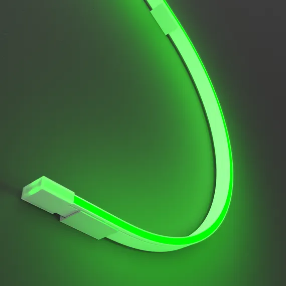 Гибкий неон 10х4 24В 9,6 Вт/м Зеленый IP67 5м Led Strip 432040