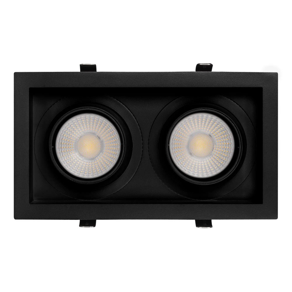 Светильник MS-VORTEX-BUILT-S250x140-2x30W Warm3000 (BK-BK, 50 deg, 230V) (Arlight, IP20 Металл, 5 лет) 058448