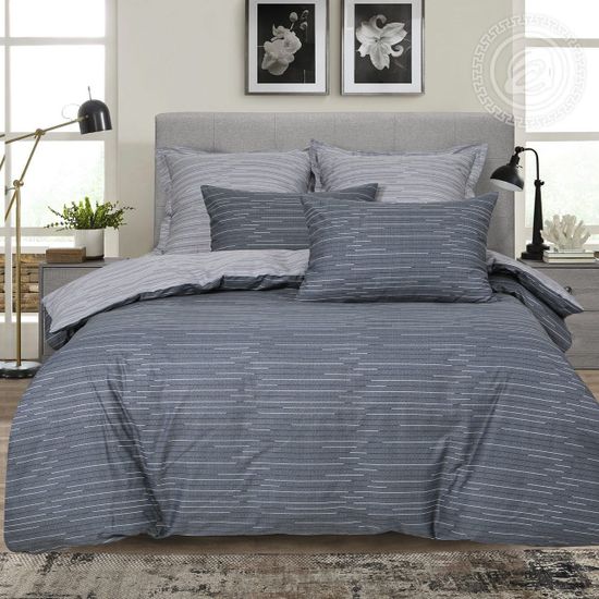 Евро комплект постельного белья Ариго сатин